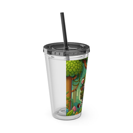 Stealthy Stripes Sunsplash Tumbler with Straw, 16oz