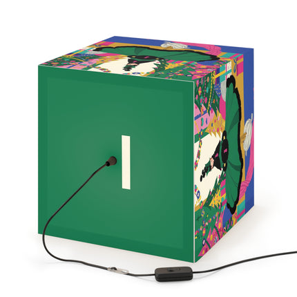 🎄🎁 The Emerald Christmas Belle Light Cube Lamp – Colorful Holiday Fashion Fantasy