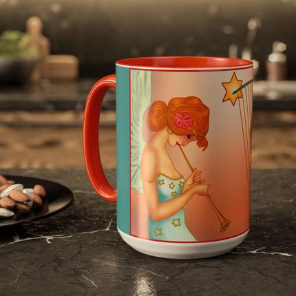 Heavenly Angel Duet Colorful Mugs (11oz, 15oz)