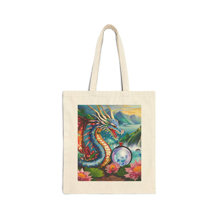 Wisdom's Guardian Cotton Canvas Tote Bag