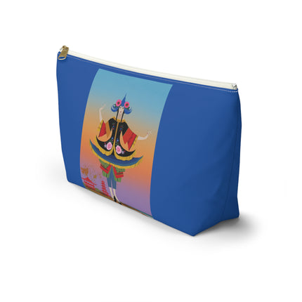 Kabuki Dancer at Twilight Cosmetic Bag – Elegant Performance & Vibrant Fantasy