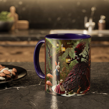 Malice in Wonderland – Gothic Halloween Colorful Mugs (11oz, 15oz)