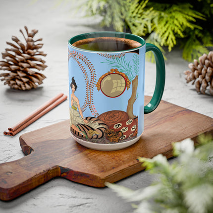 Minuit … ou l’appartement à la mode by George Barbier Colorful Mugs (11oz, 15oz)