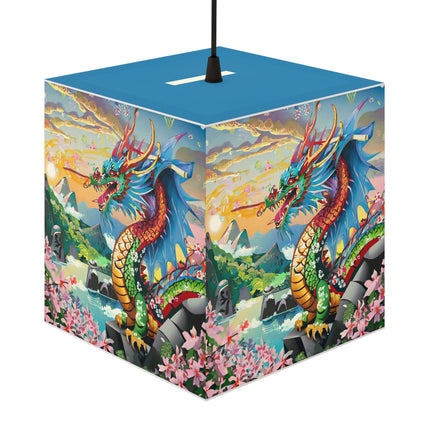 Chinese Dragon Light Cube Lamp
