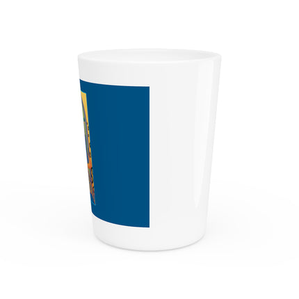 December & Tanzanite (from the Gem Series) by Sofia Chiostri Ceramic Shot Glass