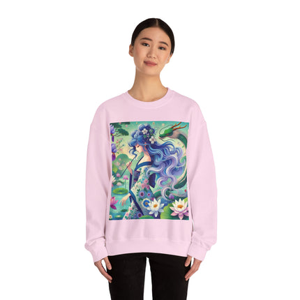 Fairy of the Koi Pond Heavy Blend™ Crewneck Sweatshirt