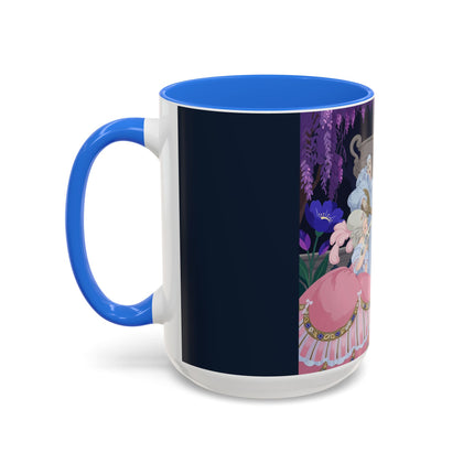 The Moonlit Garden Serenade Colorful Mugs – Art Deco Musical Elegance