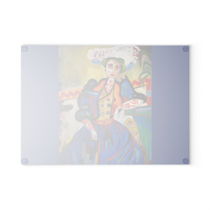 A Mulher by Amadeo de Souza-Carosa Glass Cutting Board
