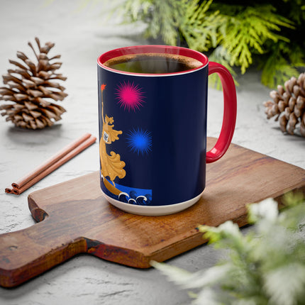 Liberty's Triumph Colorful Mugs – Art Deco Glory & Triumphant Spirit