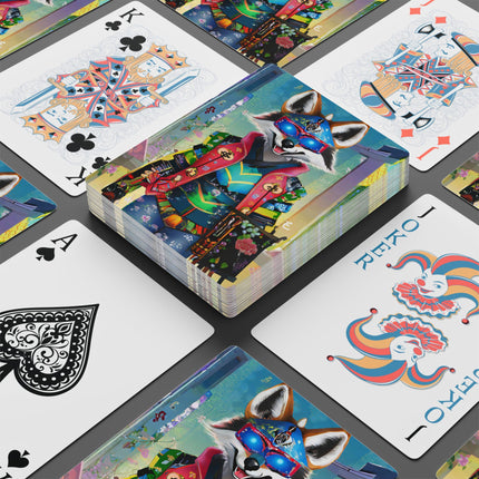 Cyber Hyena Playing Cards