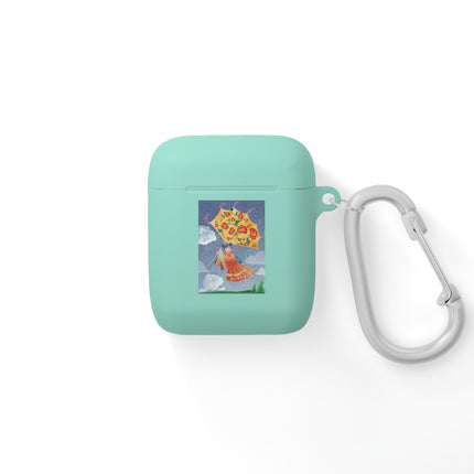 Blossoms In Flight – Whimsical Sky Adventure AirPods Case