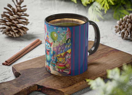 Monster Parade Madness Colorful Mugs, 11oz