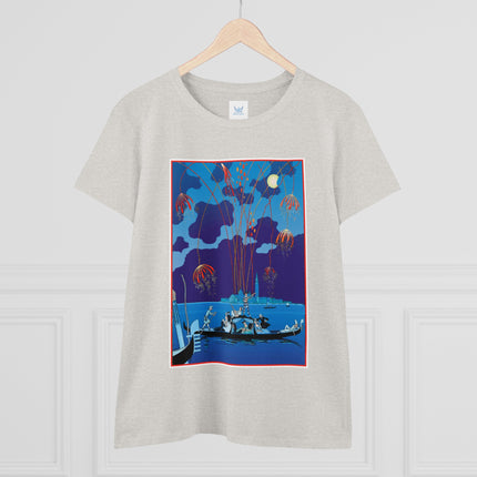 Fireworks in Venice by George Barbier Women's Midweight Cotton Tee