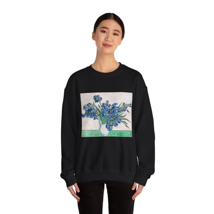 Irises by Vincent Van Gogh Heavy Blend™ Crewneck Sweatshirt