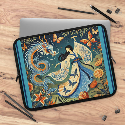 Fairy Waltz in the Butterfly Garden Laptop Sleeve