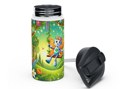Robot Fairy Stainless Steel Water Bottle, Standard Lid