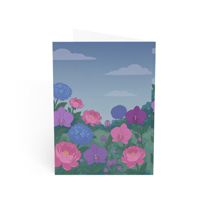 🌸🫖 The Garden Tea Reverie Greeting Card – Romantic Rococo Floral Elegance