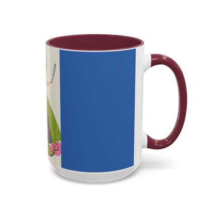 Lady with the Golden Fish Colorful Mugs – Whimsical Fashion & Playful Fantasy