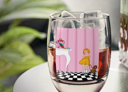 Easter Joy in Deco Hues Whiskey Glass