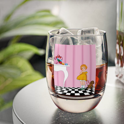 Easter Joy in Deco Hues Whiskey Glass