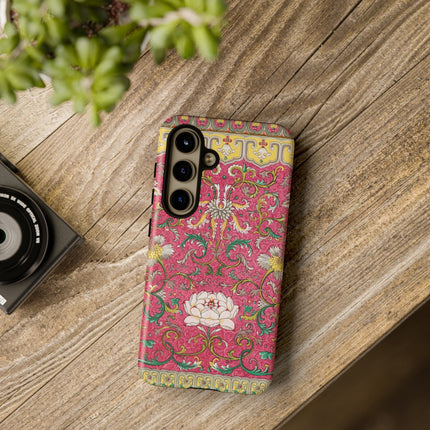 Pink Floral Pattern by Owen Jones Phone Cases