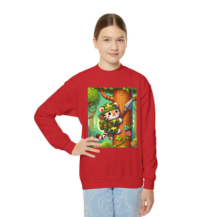 Stealthy Stripes Youth Crewneck Sweatshirt