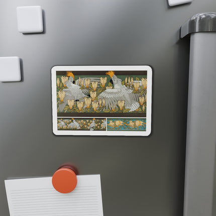 Cockatoos and Magnolia by Maurice Pillard Verneuil Die-Cut Magnets (5 Sizes)