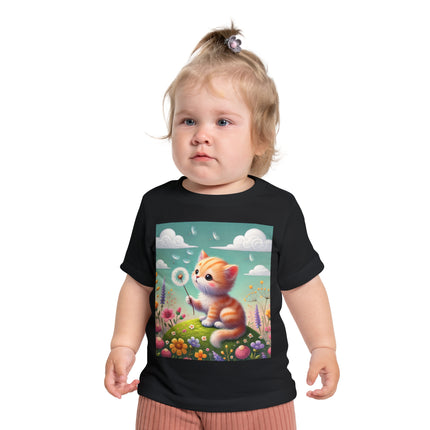 Kitten’s Whispers of Spring Baby T-Shirt – Gentle Breezes & Sweet Discoveries