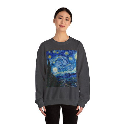 The Starry Night by Vincent Van Gogh Heavy Blend™ Crewneck Sweatshirt