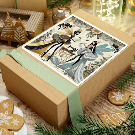 🧚✨ The Quiet Work of Fairies Kiss-Cut Sticker – Enchanted Atelier & Gentle Magic