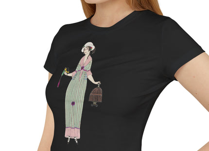 Illustrated Elegance – Parisian Fashion Tee