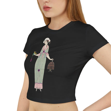 Illustrated Elegance – Parisian Fashion Tee