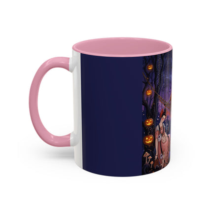 🌙🎃 Moonlit Mischief In The Pumpkin Grove Colorful Mug – Whimsical Halloween Fantasy