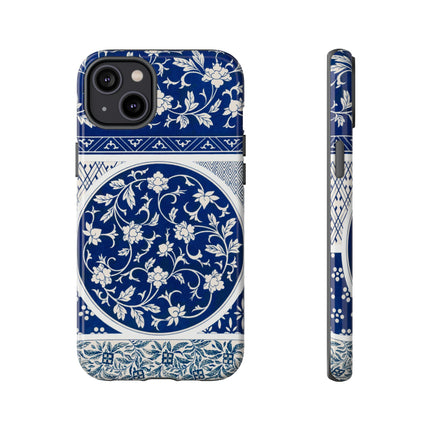 Blue Flower Pattern by Owen Jones Phone Cases