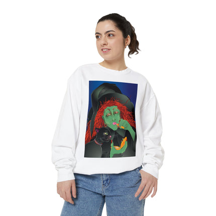 Mirror, Mirror A Witch's Touch Unisex Garment-Dyed Sweatshirt
