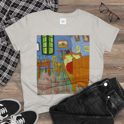 The Bedroom by Vincent van Gogh Women's Midweight Cotton Tee