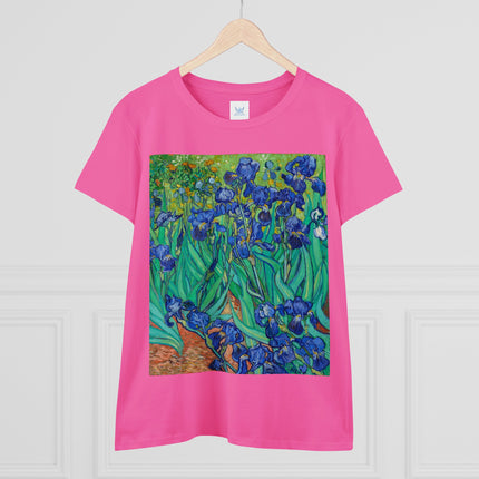 Irises by Van Gogh Women's Midweight Cotton Tee