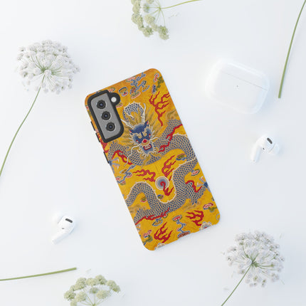 Majestic Dragon Regalia – Imperial 12-Symbol Robe Phone Cases