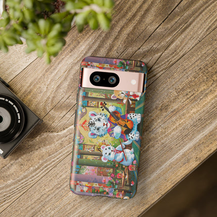 Melodies of the Snow Lion Cub Phone Cases