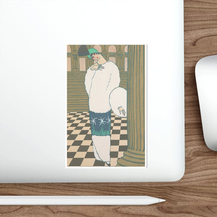Les Hermines by Georges Lepape Die-Cut Stickers (5 Sizes)