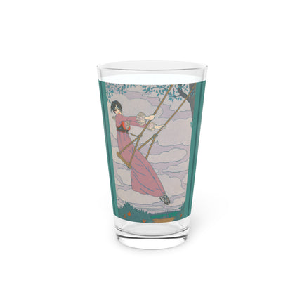 La balançoire by Georges Lepape Glass, 16oz