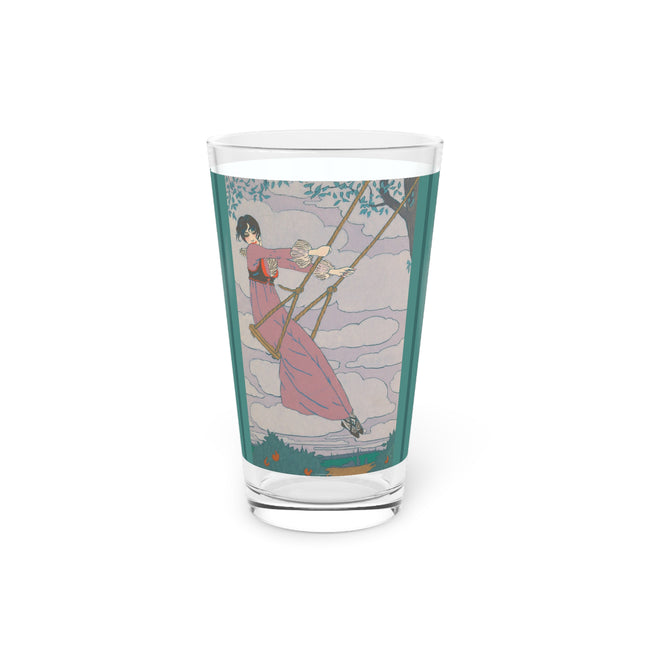 La balançoire by Georges Lepape Glass, 16oz