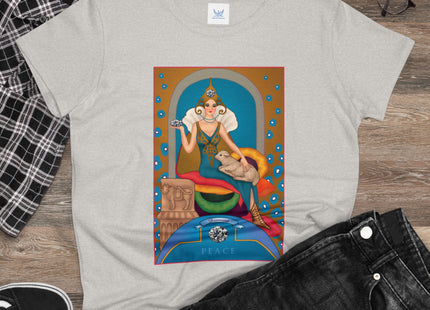 April & Diamond (from the Gem Series) by Sofia Chiostri Women's Midweight Cotton Tee
