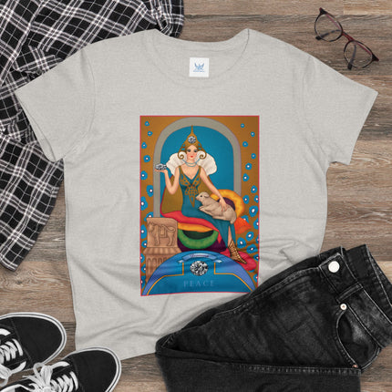 April & Diamond (from the Gem Series) by Sofia Chiostri Women's Midweight Cotton Tee
