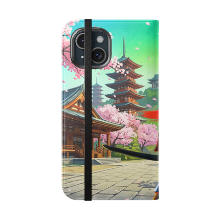 🦊⚔️ Cyberpunk Panda Samurai Flip Case – Futuristic Honor & Kitsune Spirit