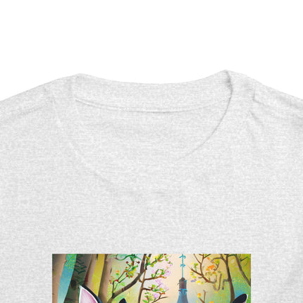Fairy Animals Writing Wishes Toddler Short Sleeve Tee