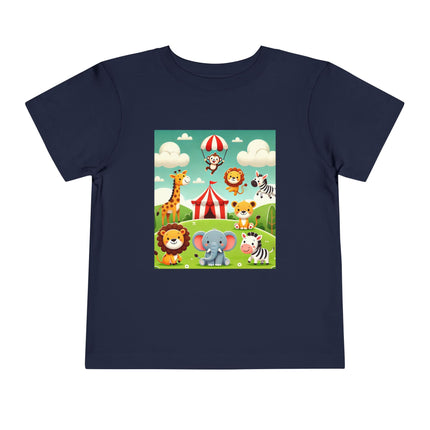 Whimsical Circus Friends Toddler Short Sleeve Tee