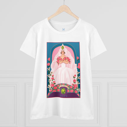 August & Peridot (from the Gem Series) by Sofia Chiostri Women's Midweight Cotton Tee