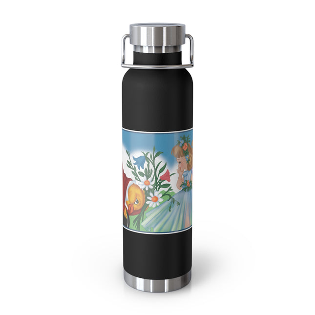 Fairy and Dapper Chick Copper Vacuum Insulated Bottle, 22 oz