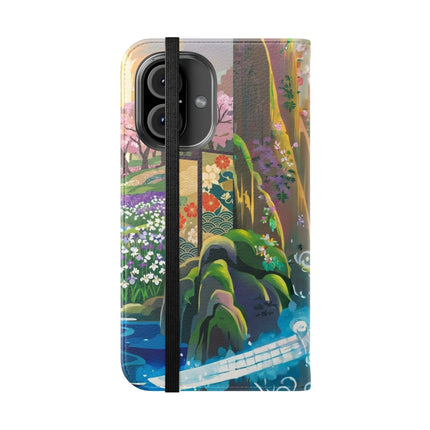 🐆⚔️ Circuit Samurai Jaguar Flip Case – Neon Power & Electric Honor